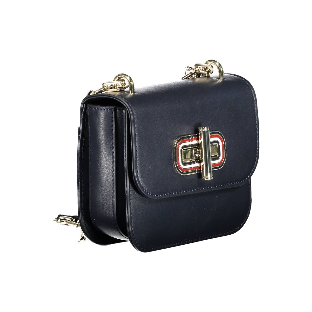 Blue Leather Handbag