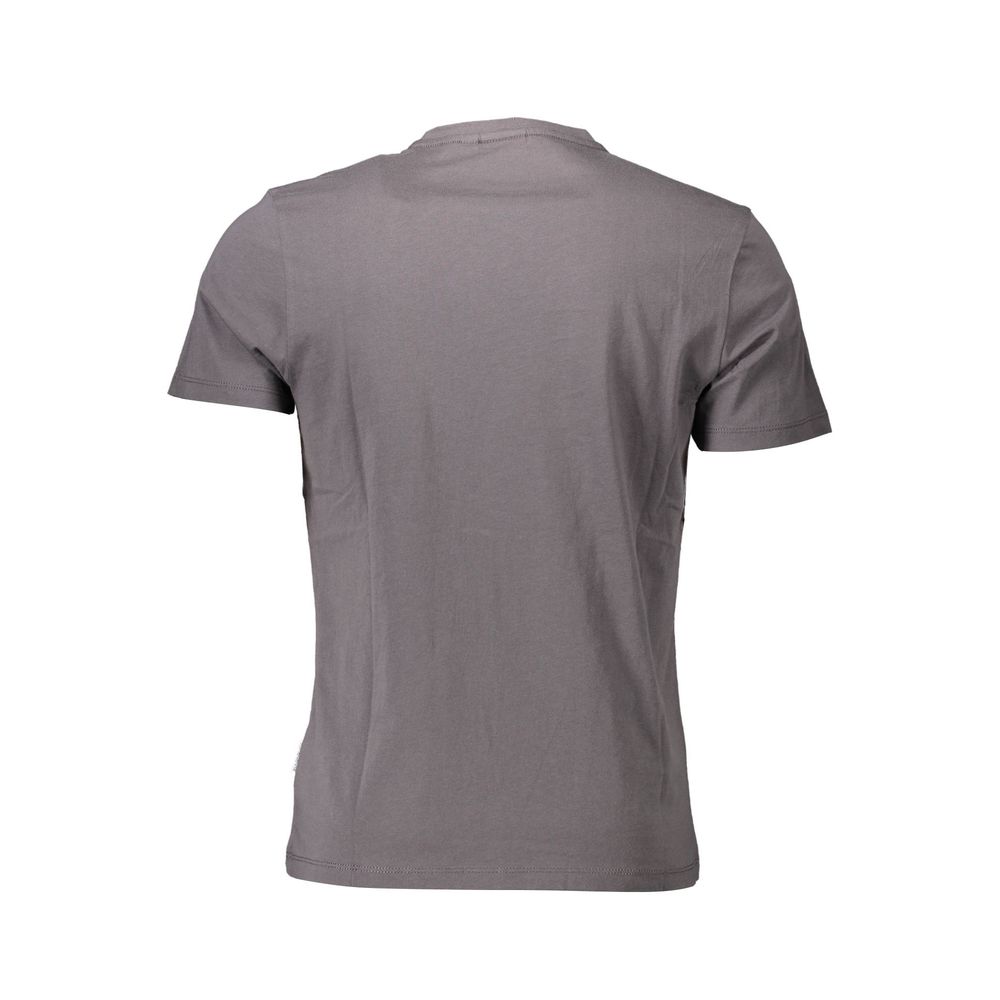 Camiseta de algodón gris