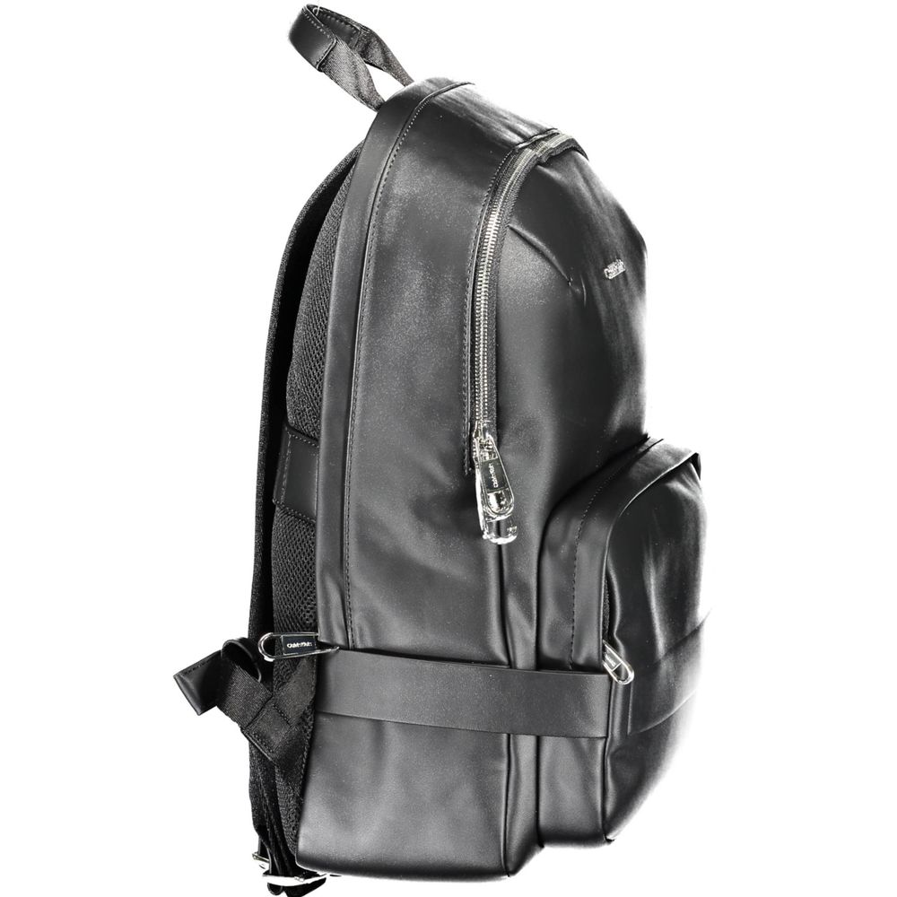 Black Polyester Backpack