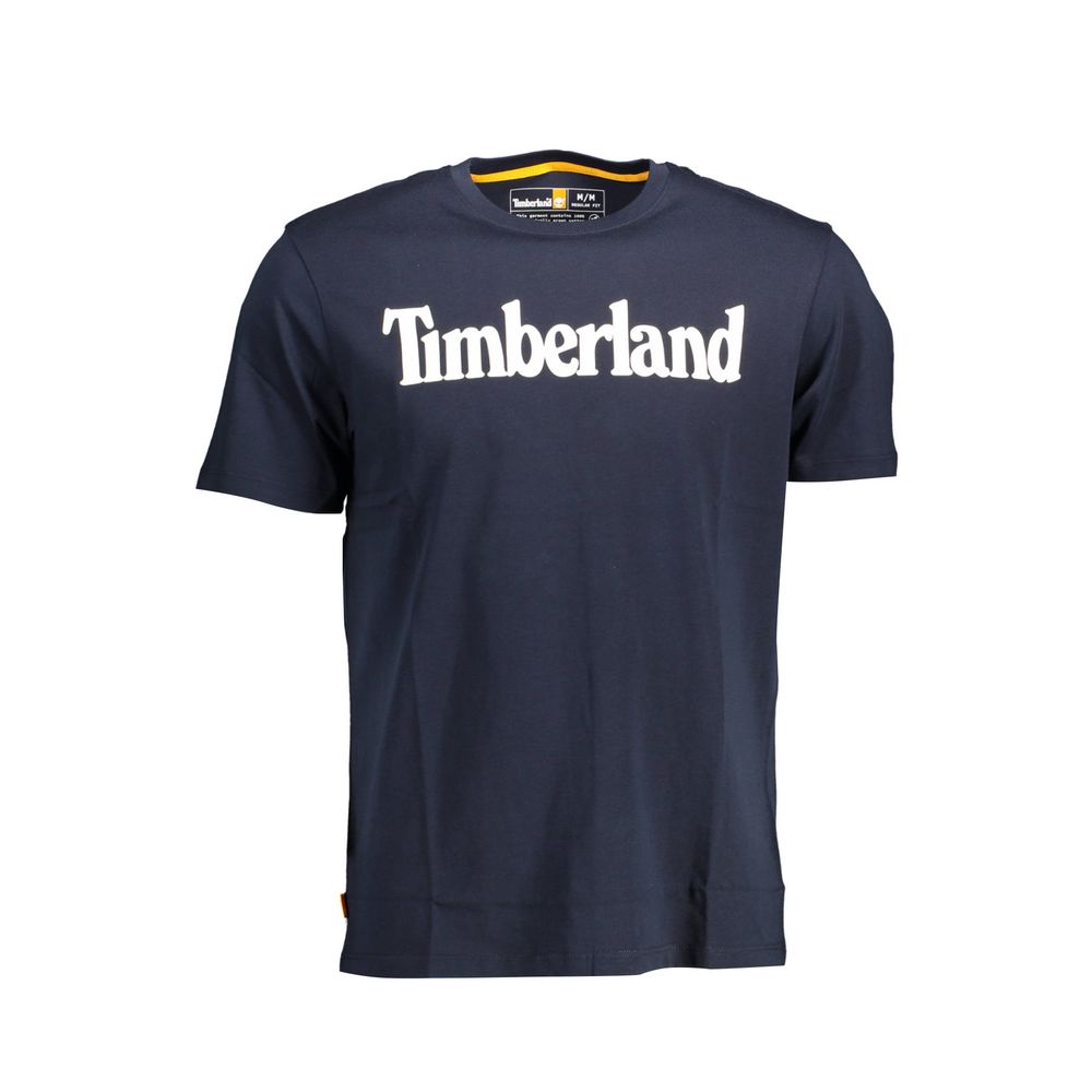 Camiseta azul de algodón