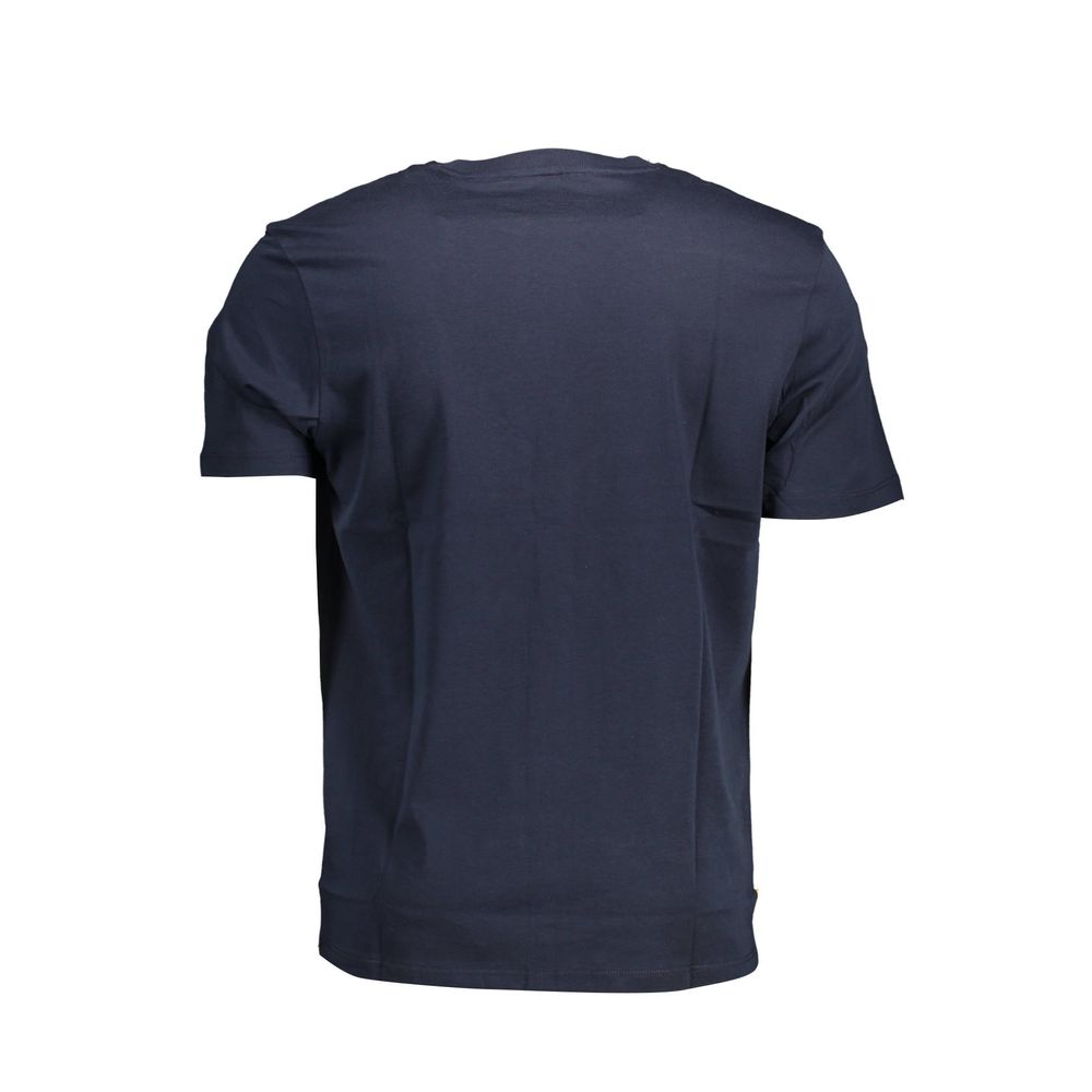 Camiseta azul de algodón