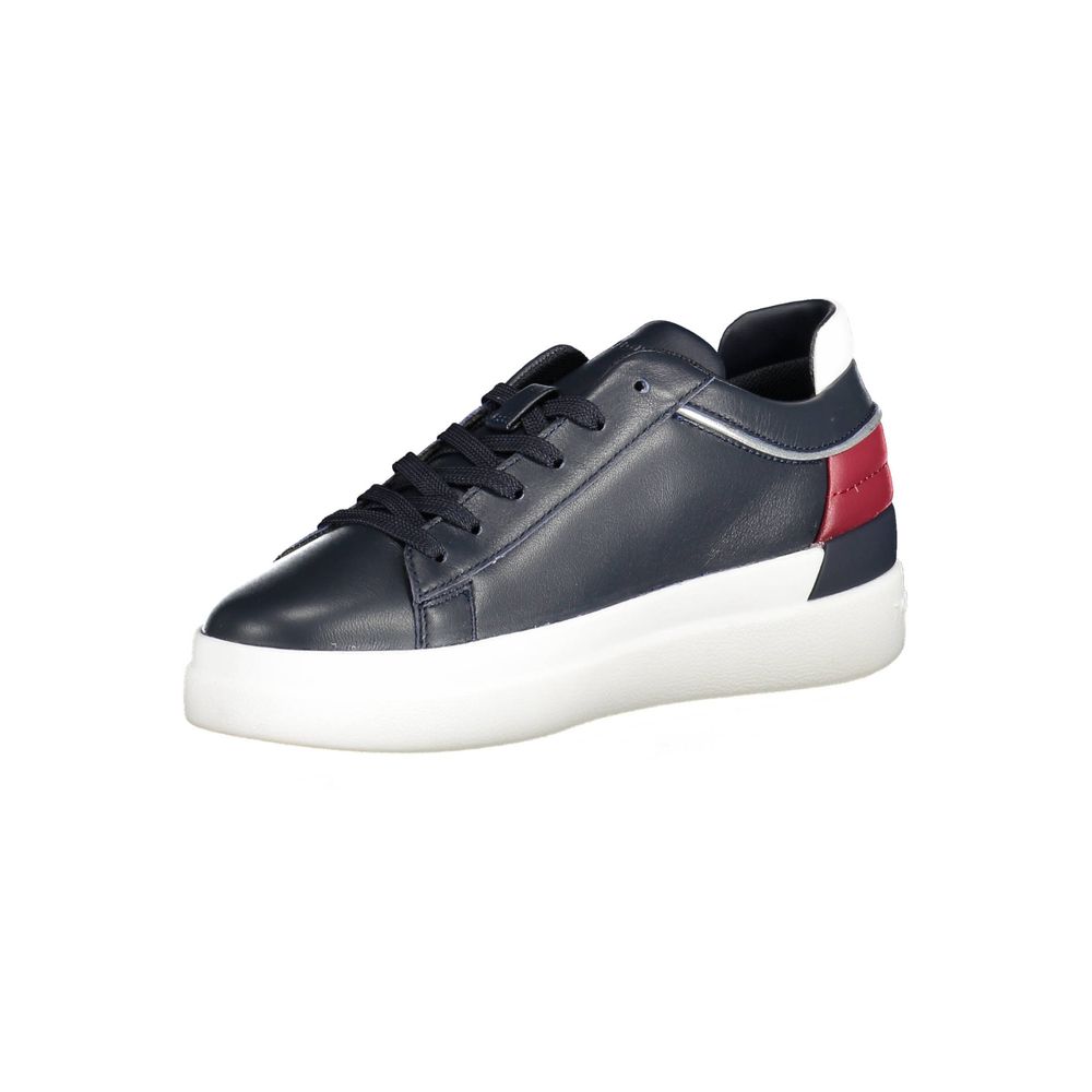 Blue Polyester Sneaker