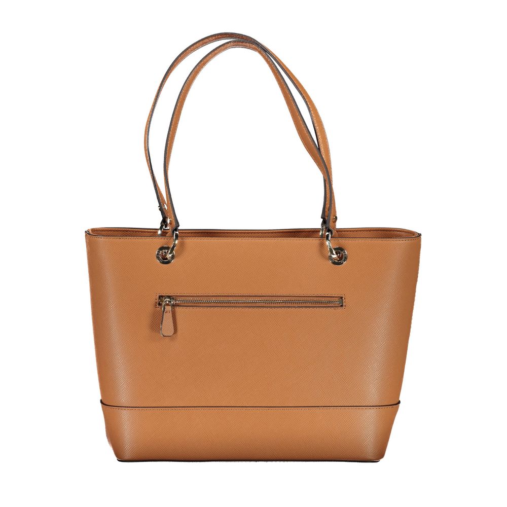 Brown Polyethylene Handbag