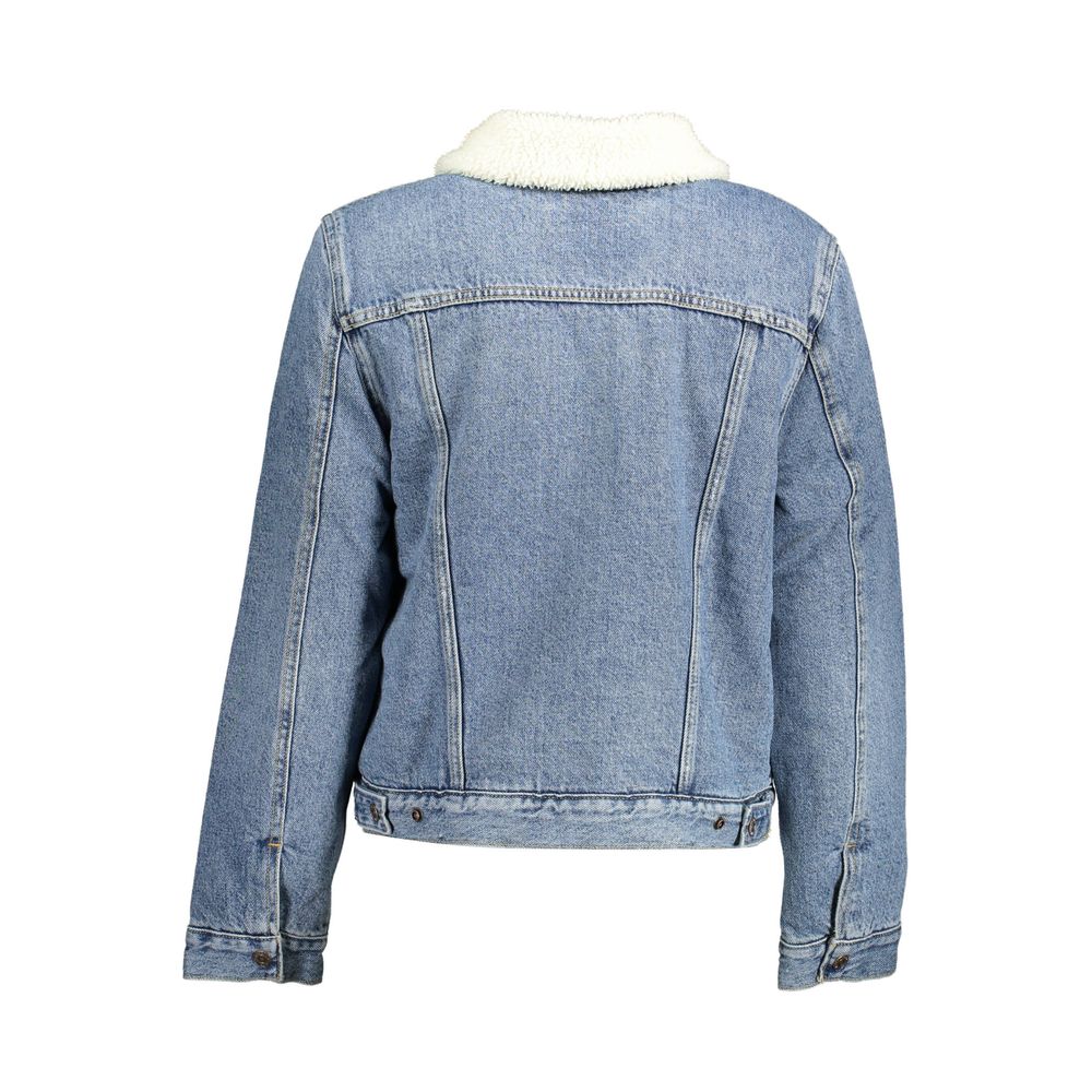 Blue Cotton Jackets & Coat