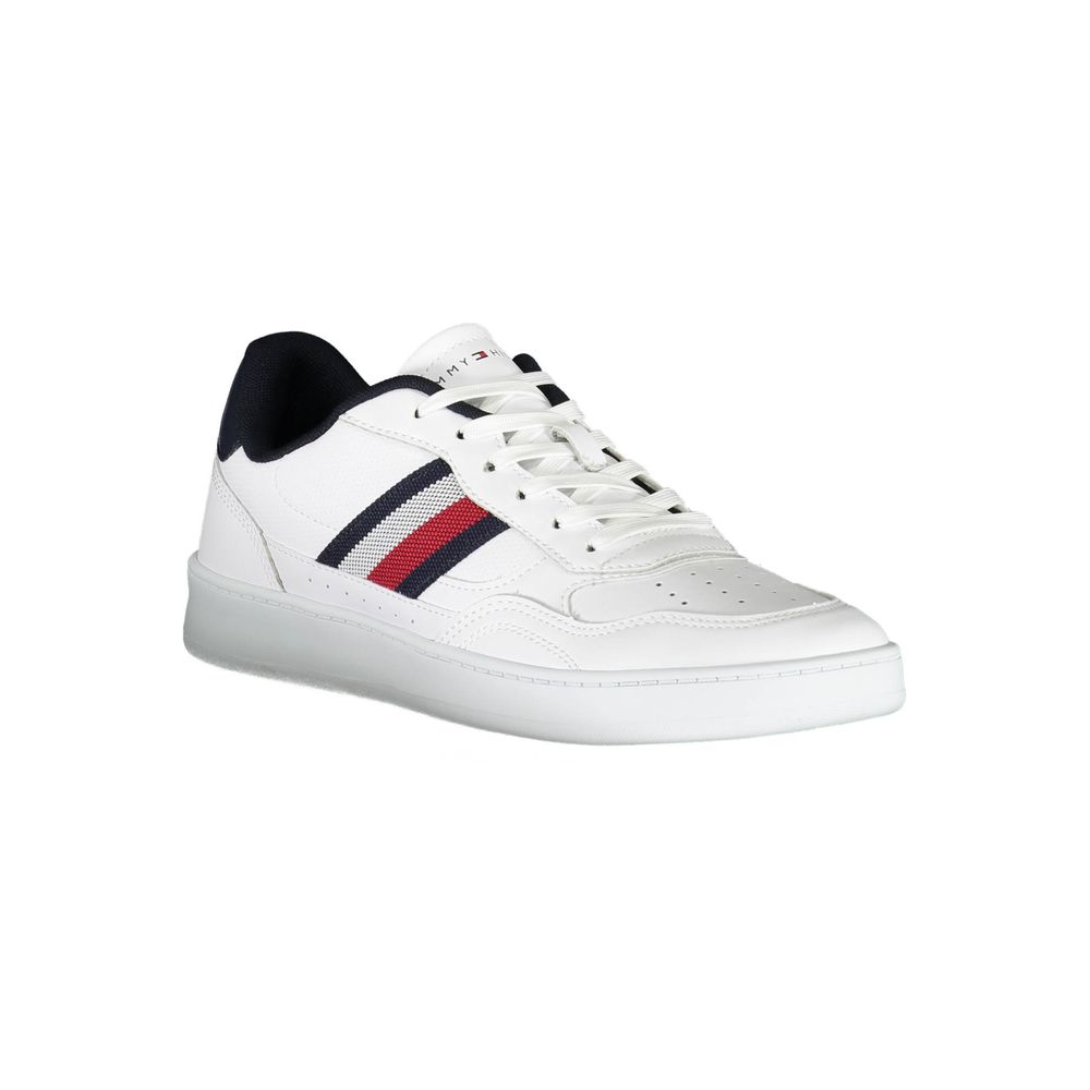 White Polyester Sneaker