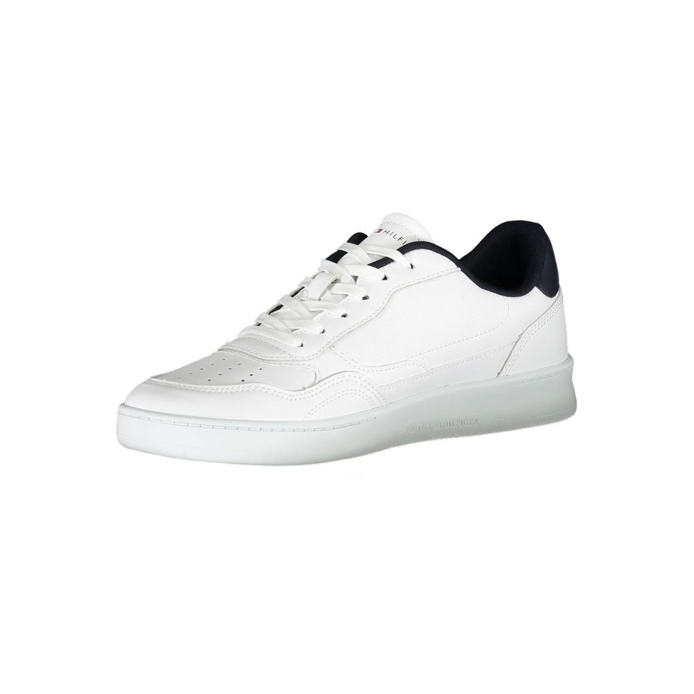 White Polyester Sneaker