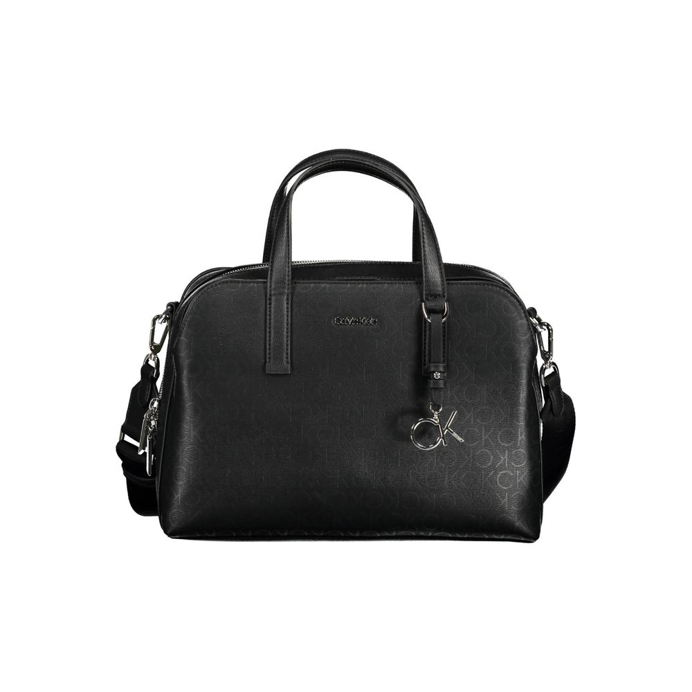 Black Polyester Handbag