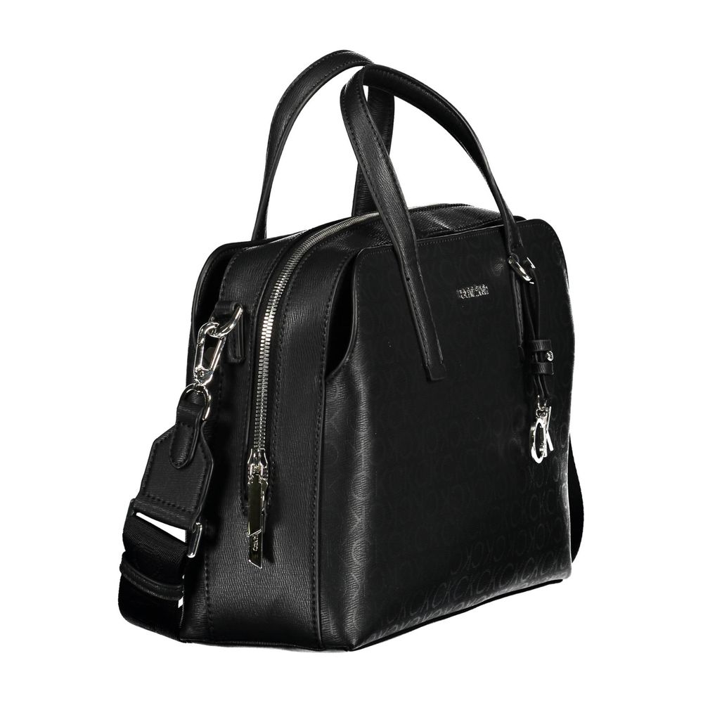 Black Polyester Handbag