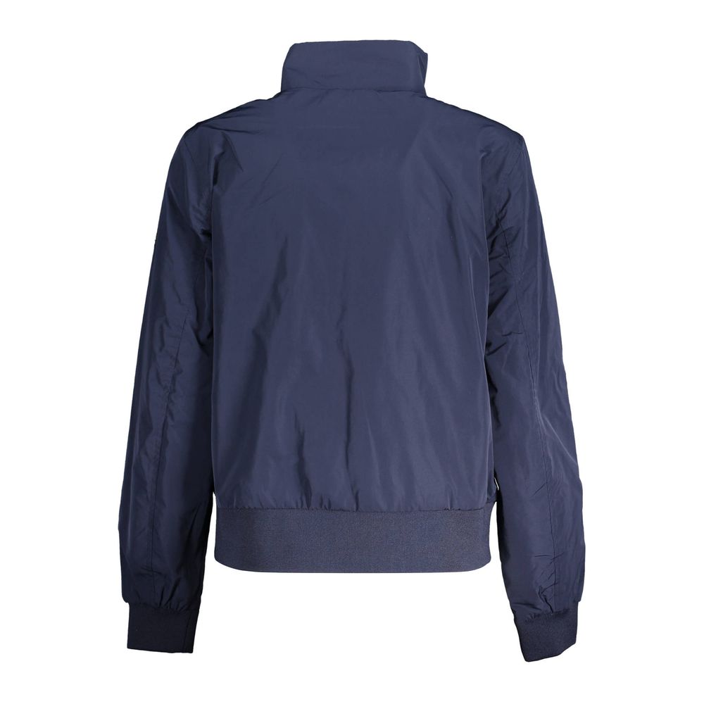 Blue Polyester Jackets & Coat