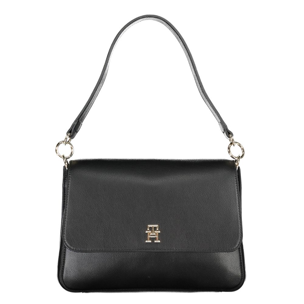Black Polyester Handbag