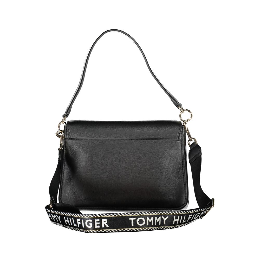 Black Polyester Handbag