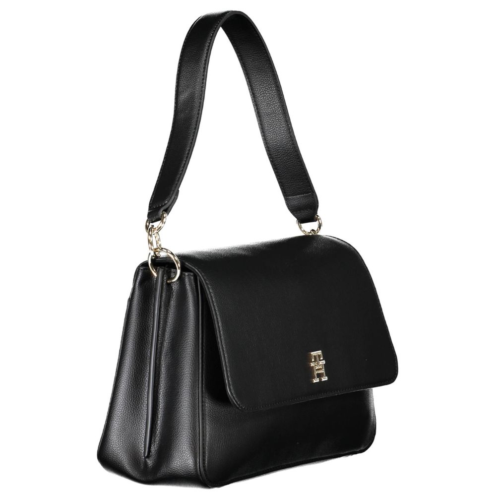 Black Polyester Handbag