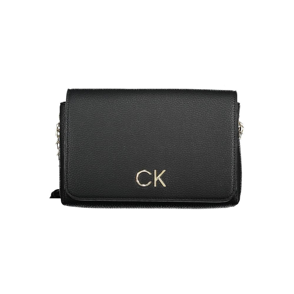 Black Polyester Handbag