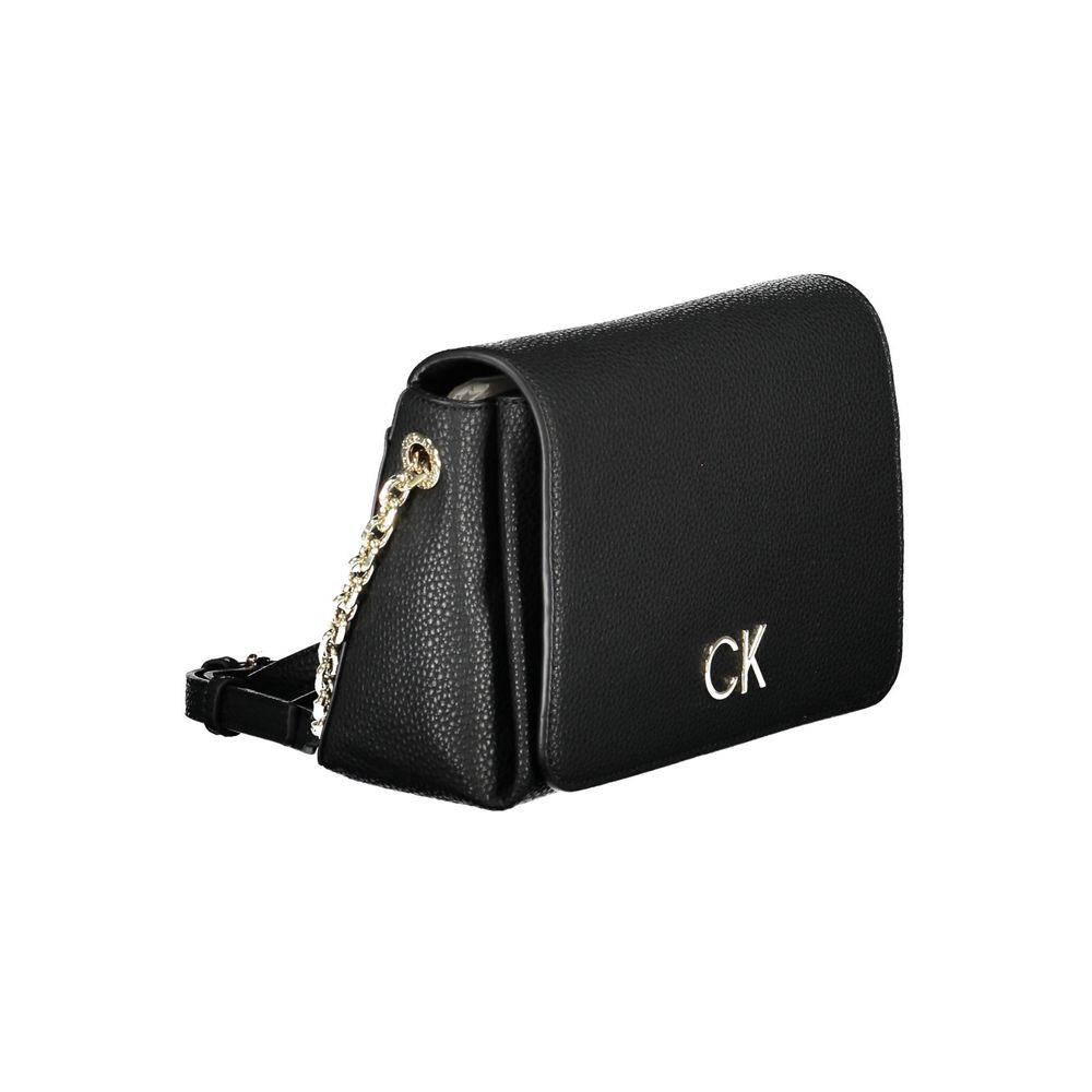 Black Polyester Handbag