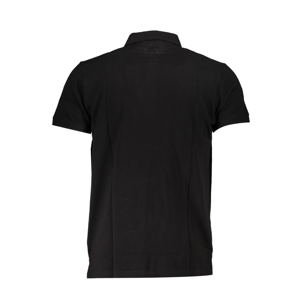 Black Cotton Polo Shirt