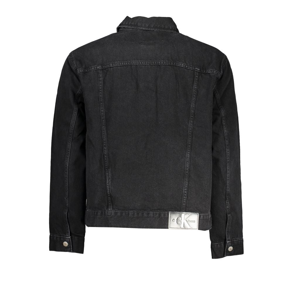 Chaqueta negra de algodón