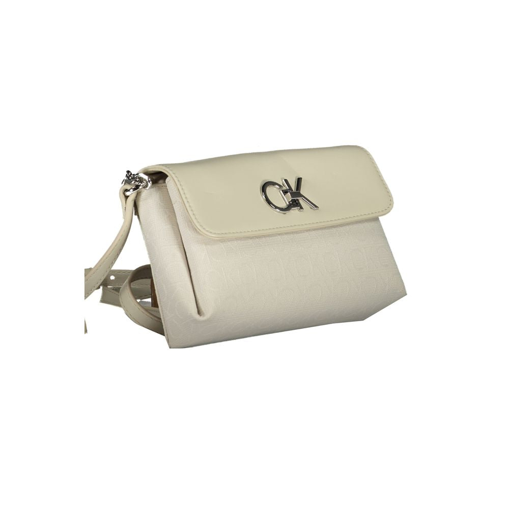 Bolso de poliéster beige
