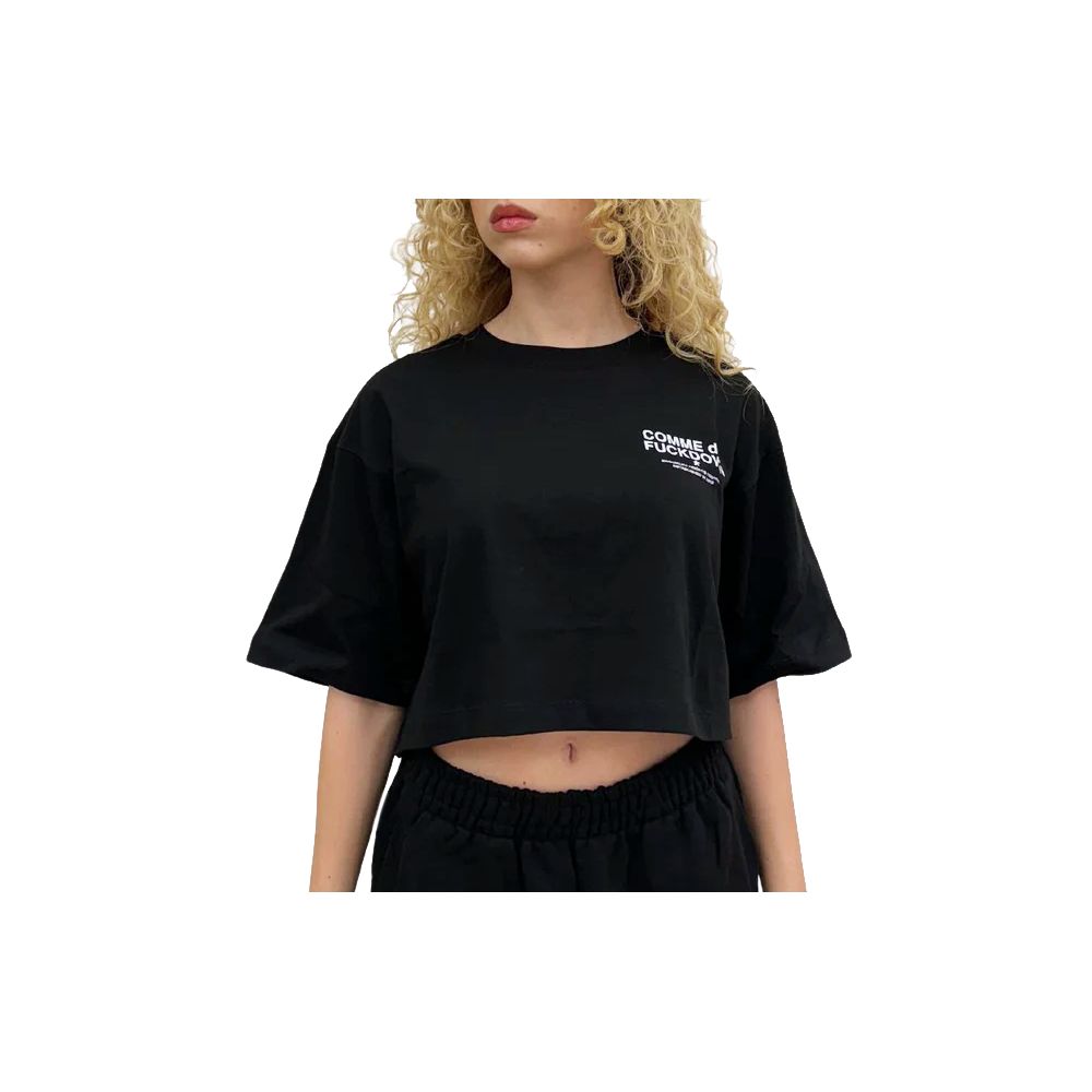 Tops y camisetas de algodón negro
