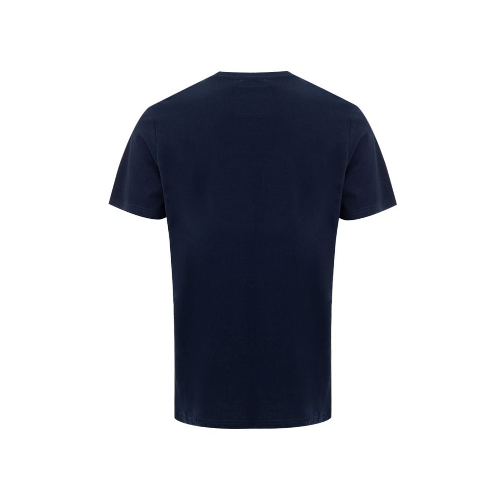 Camiseta azul de algodón