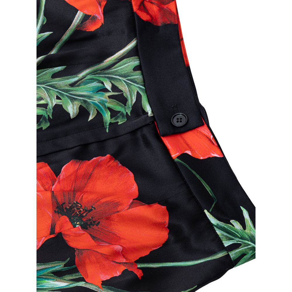 Bicolor Silk Skirt