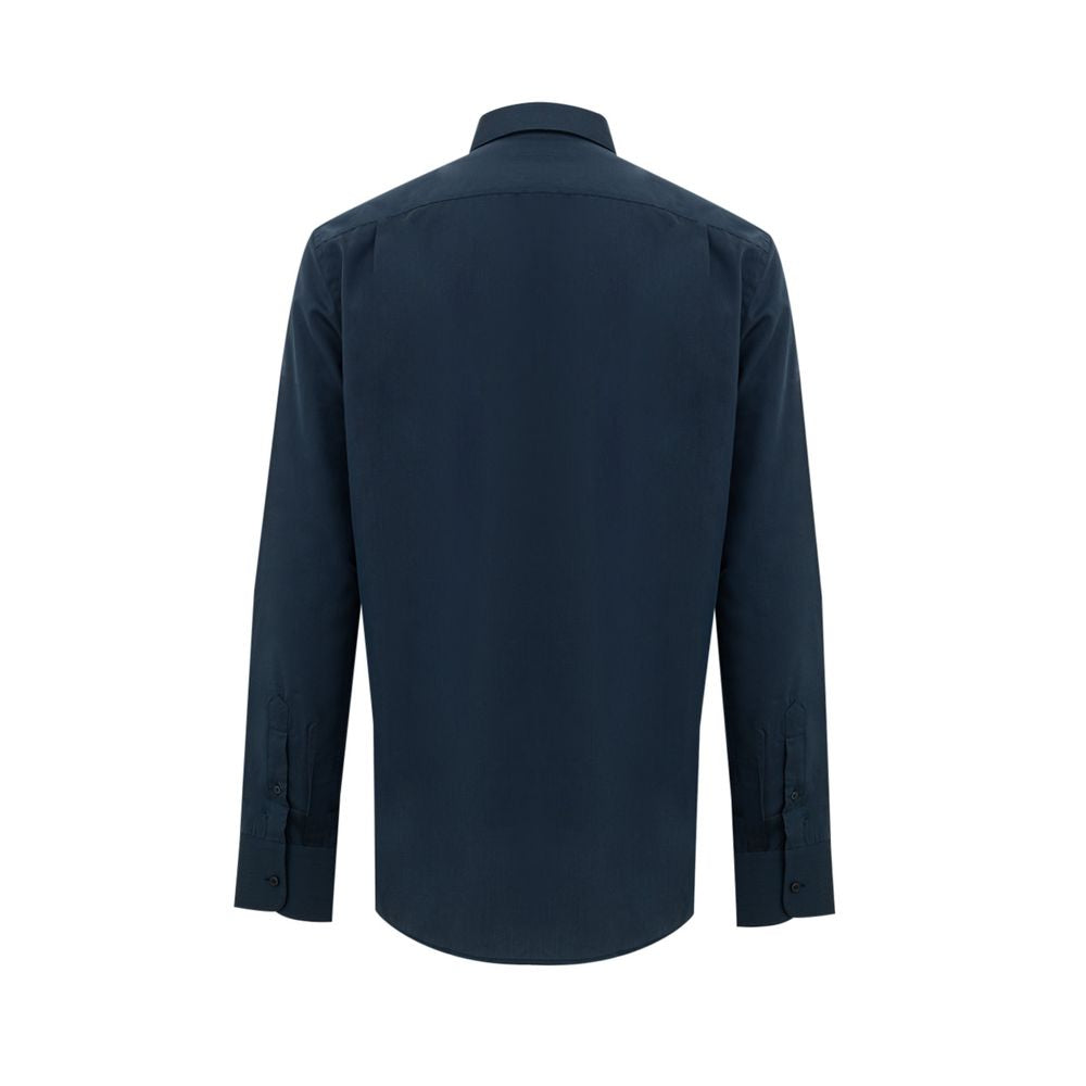 Camisa azul de algodón