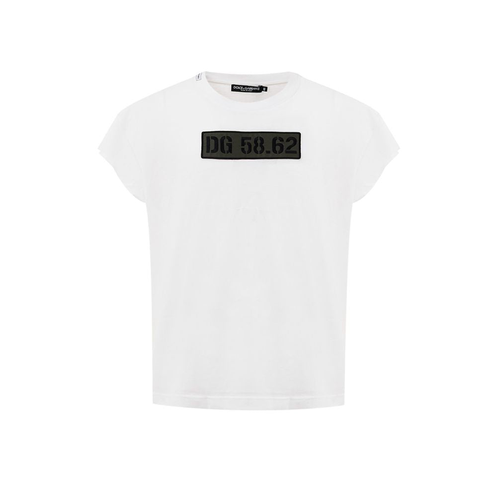 Camiseta blanca de algodón