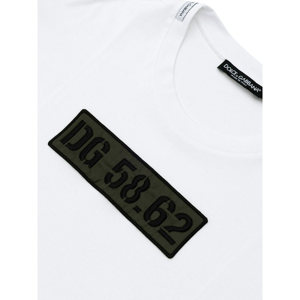 Camiseta blanca de algodón