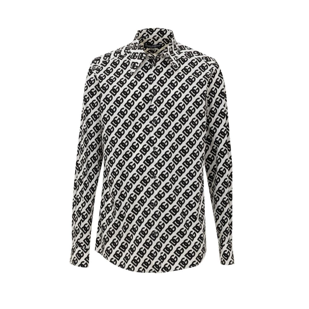 Black And White Cotton Shirt