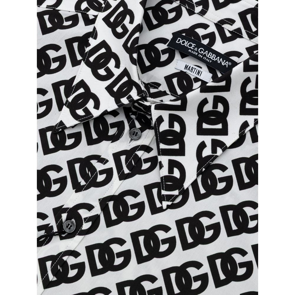 Black And White Cotton Shirt
