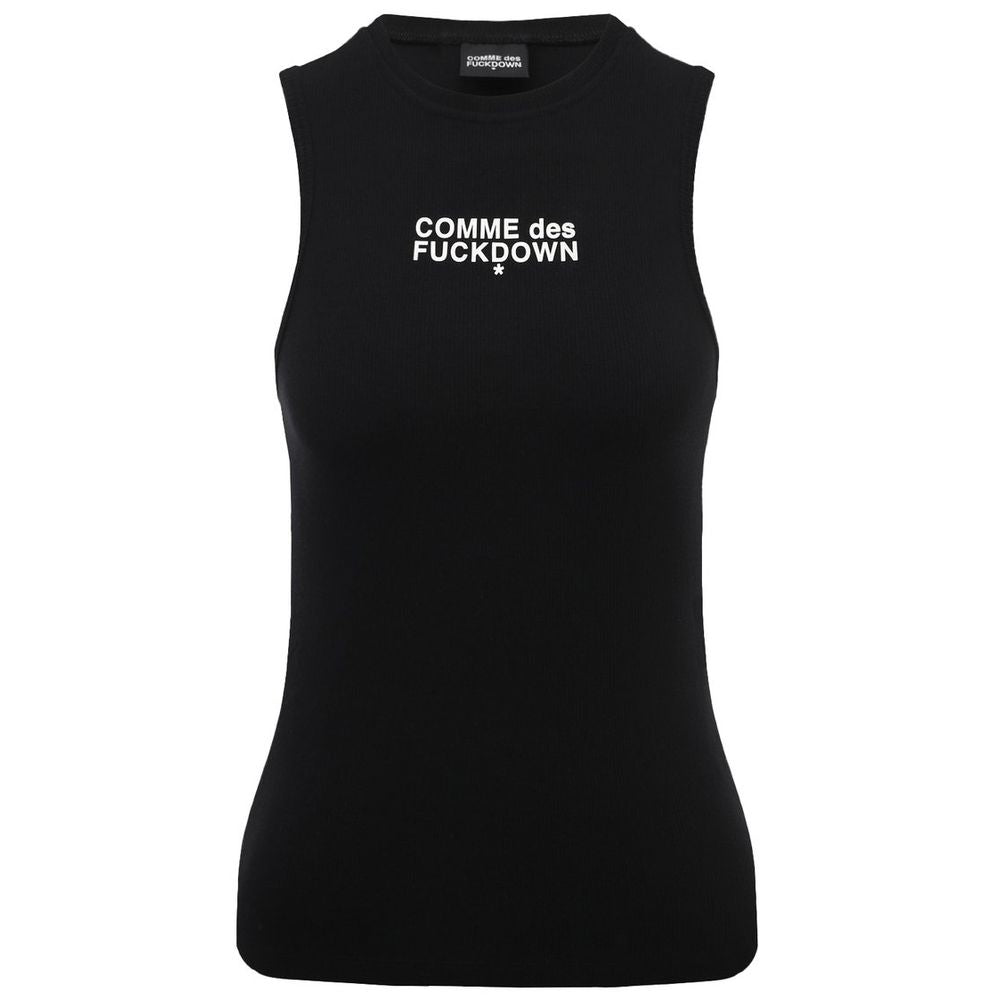Tops y camisetas de algodón negro