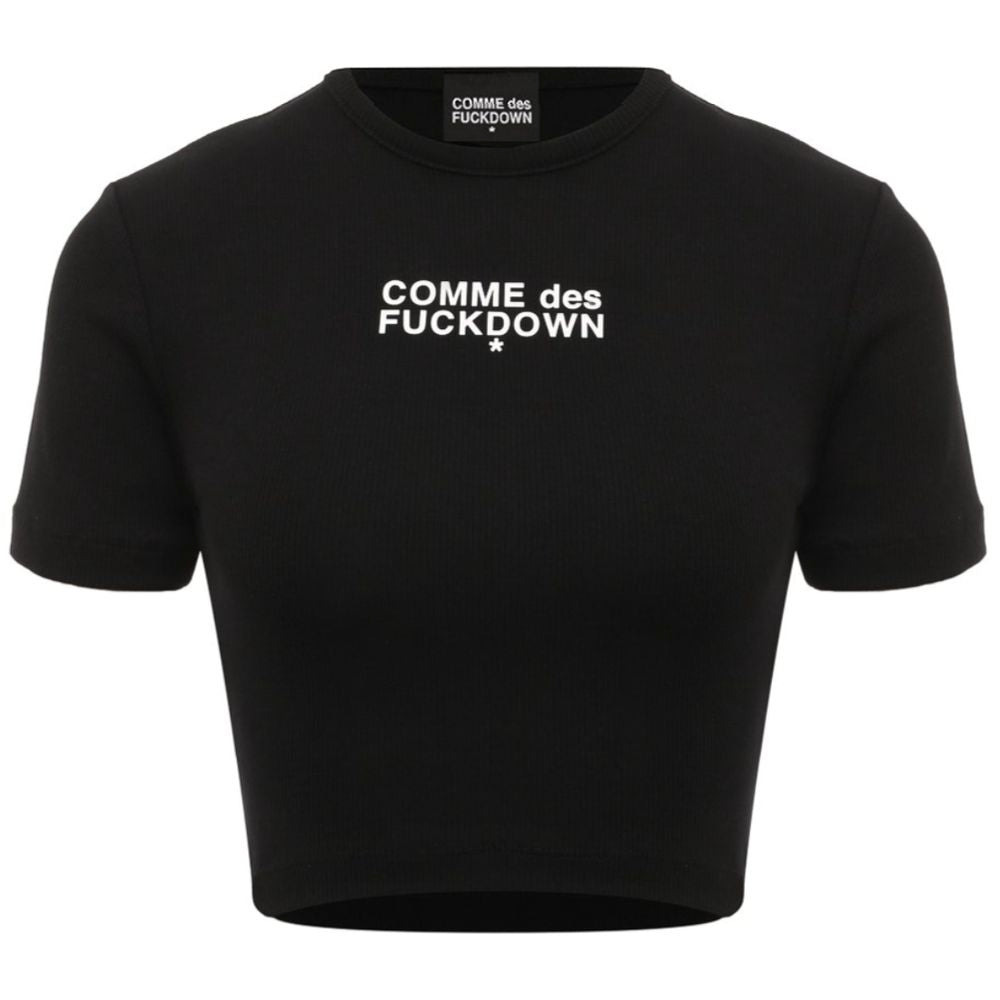 Black Cotton Tops & T-Shirt