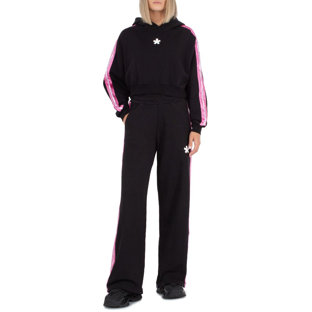 Black Cotton Jeans & Pant