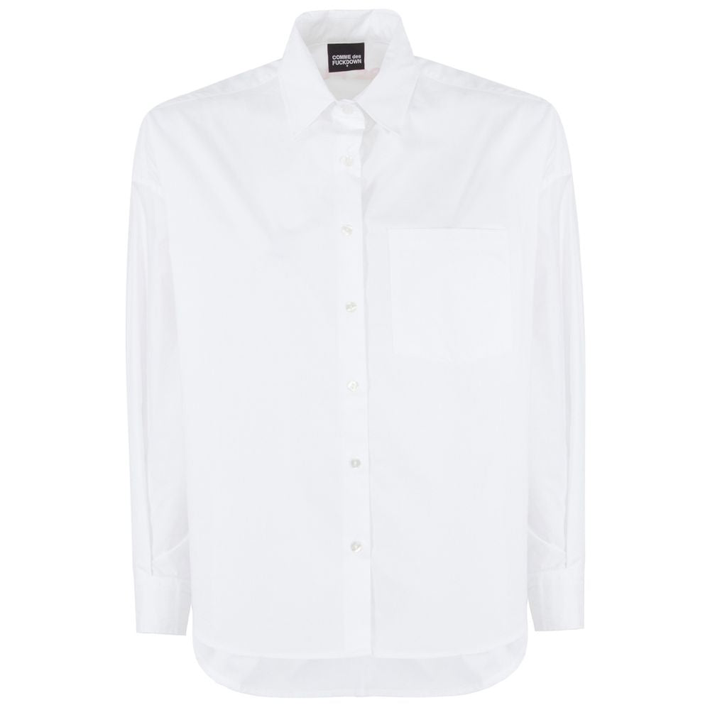 Camisa blanca de algodón