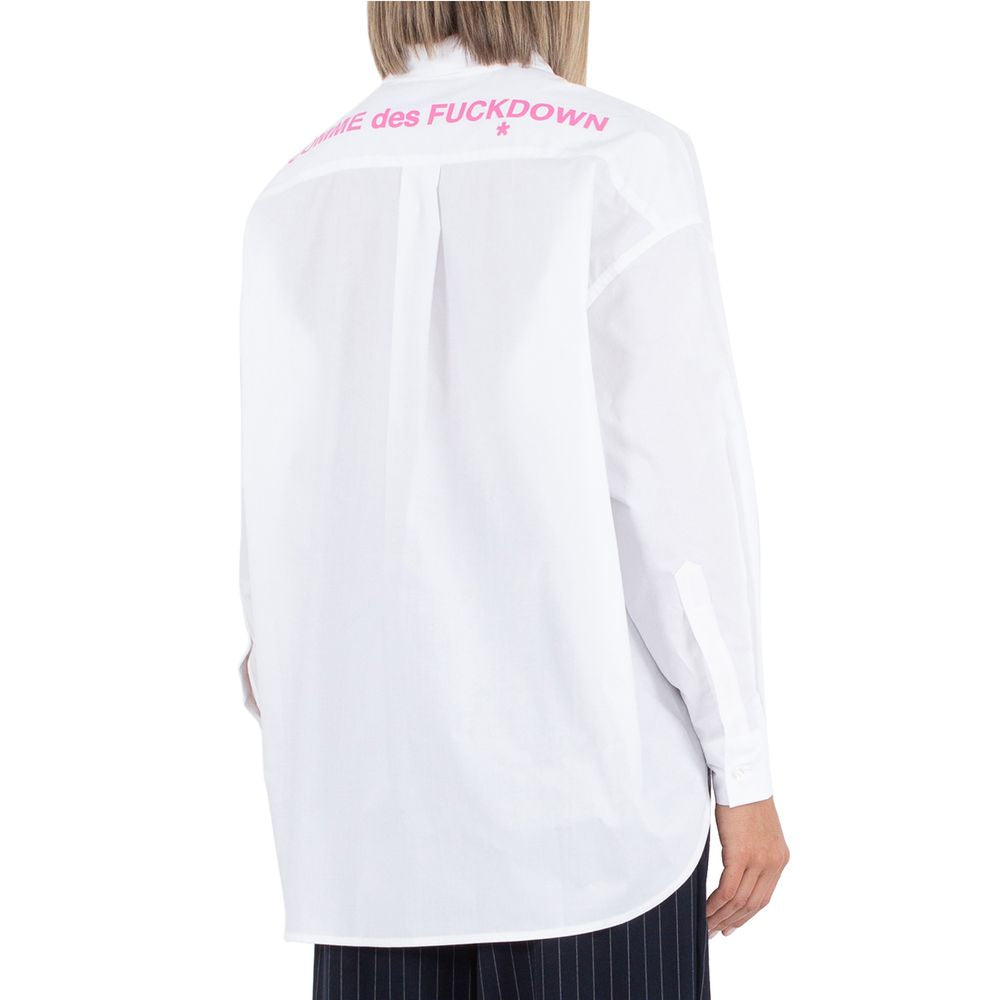 Camisa blanca de algodón
