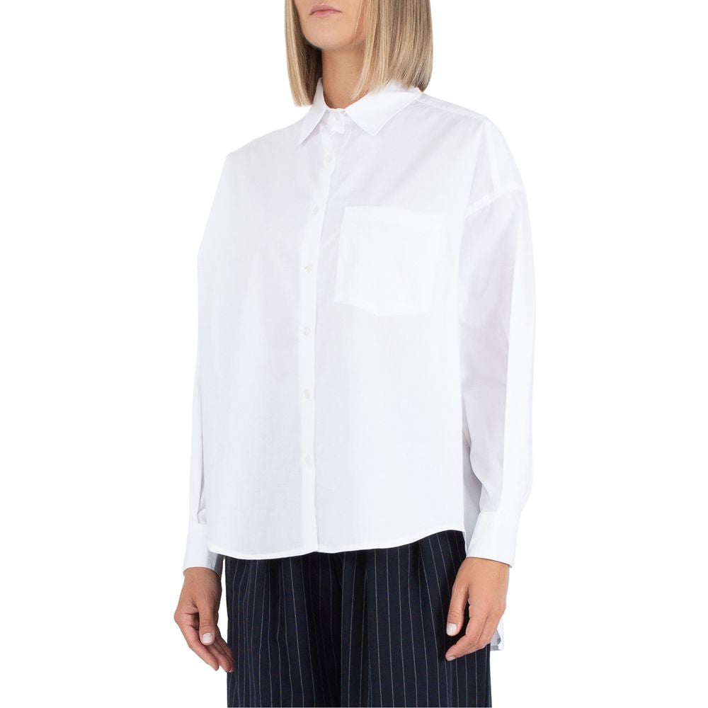 Camisa blanca de algodón