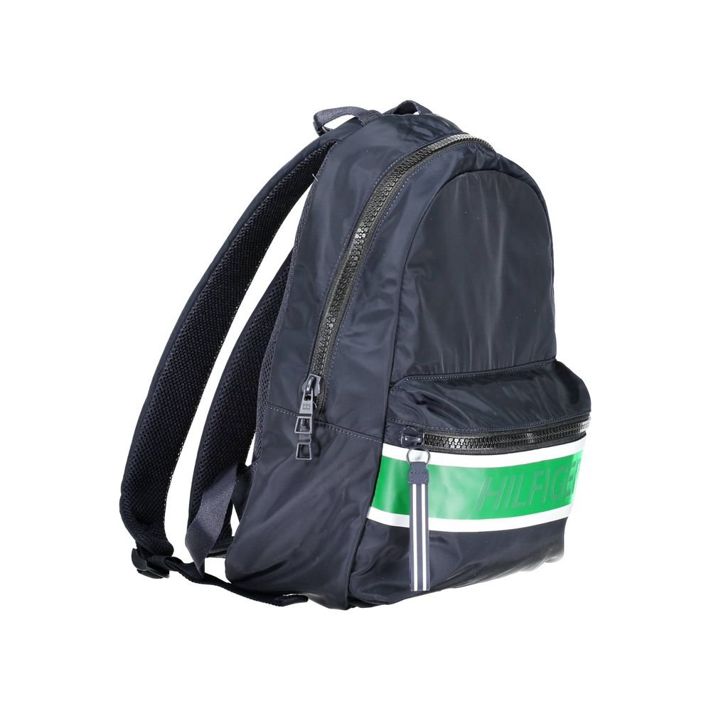 Blue Polyester Backpack
