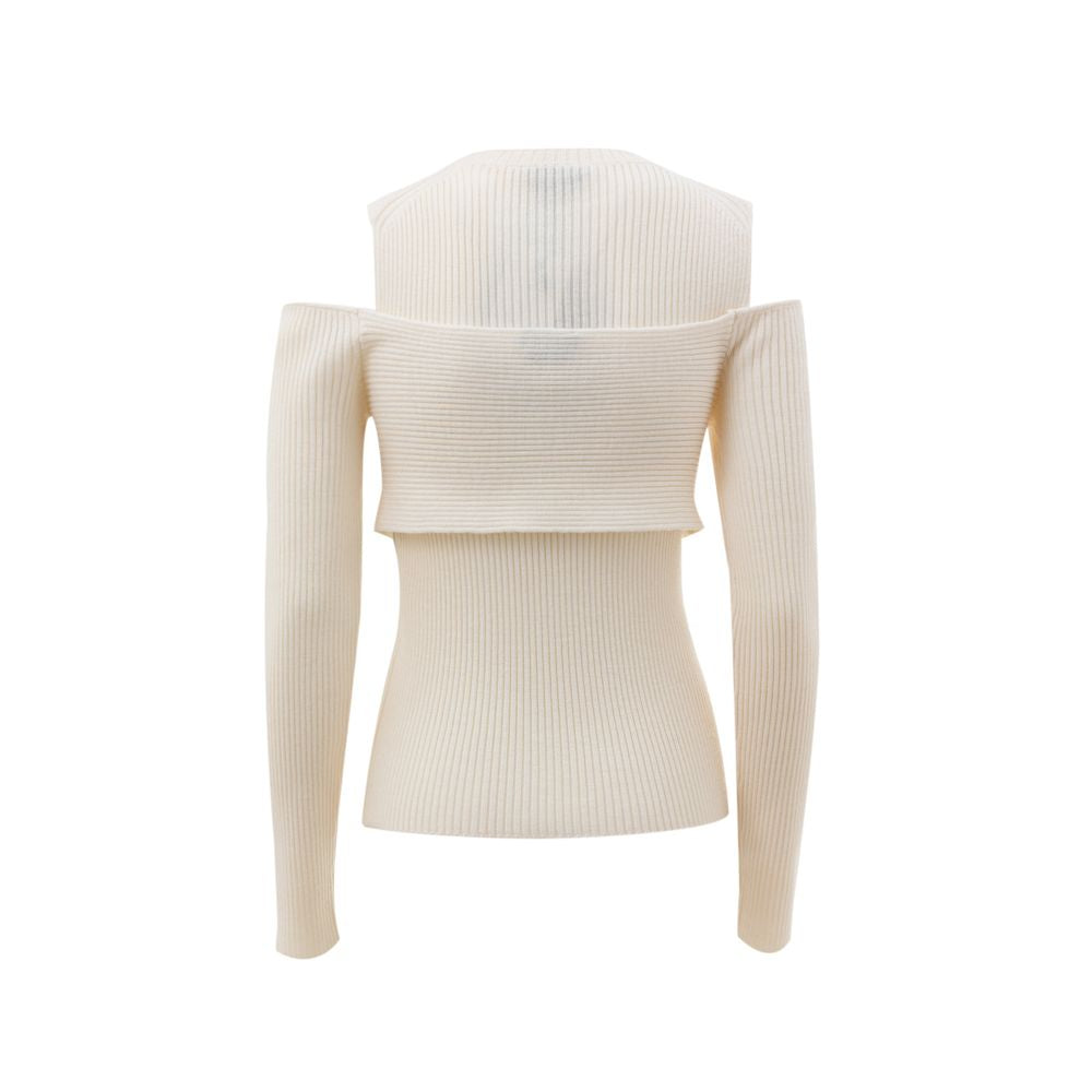 White Wool T-Shirt