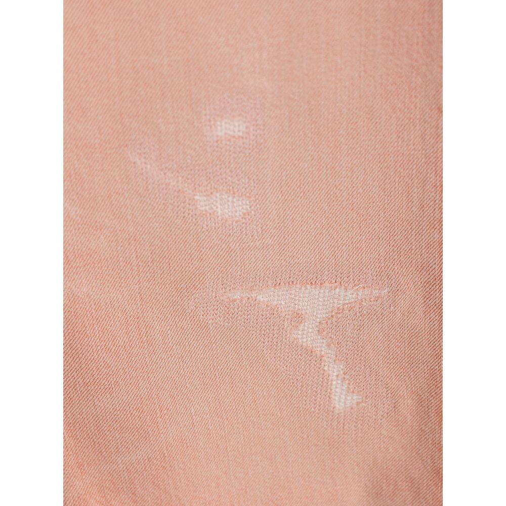 Pink Cotton Tapered Jean