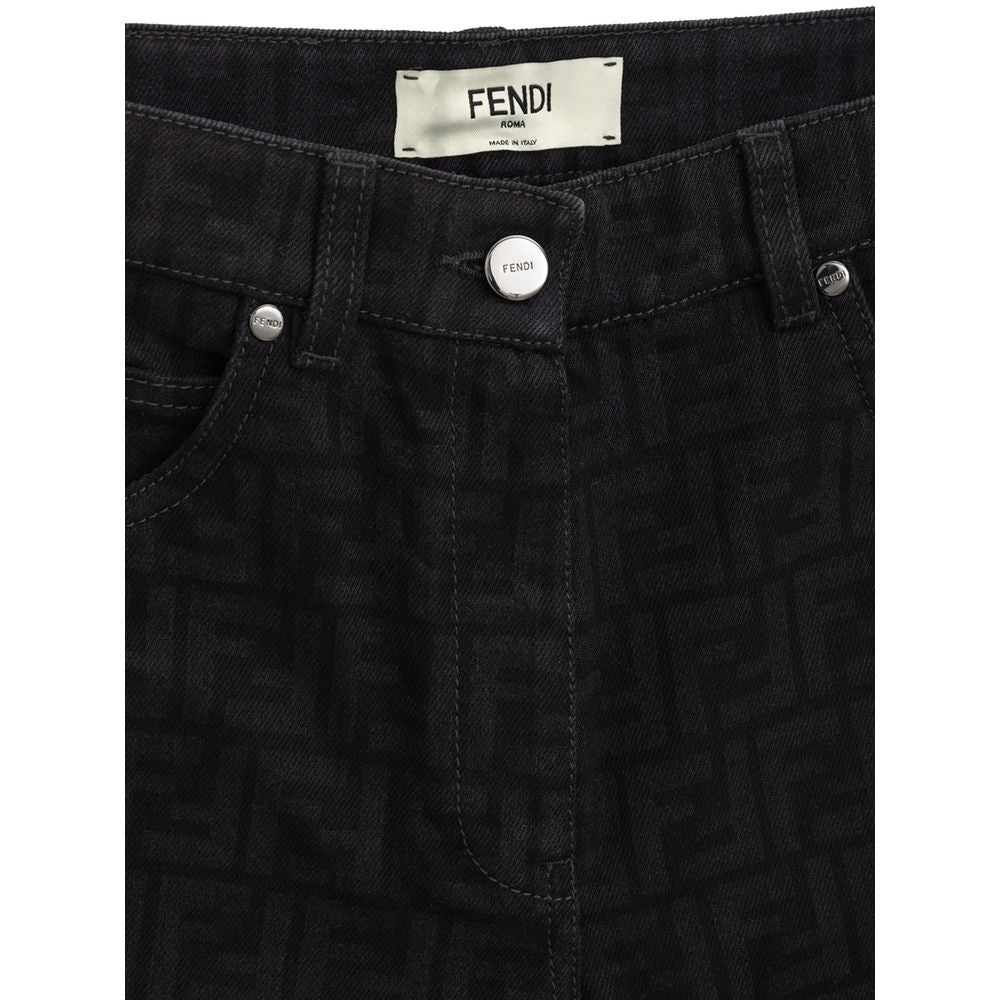 Black Cotton Jeans Denim