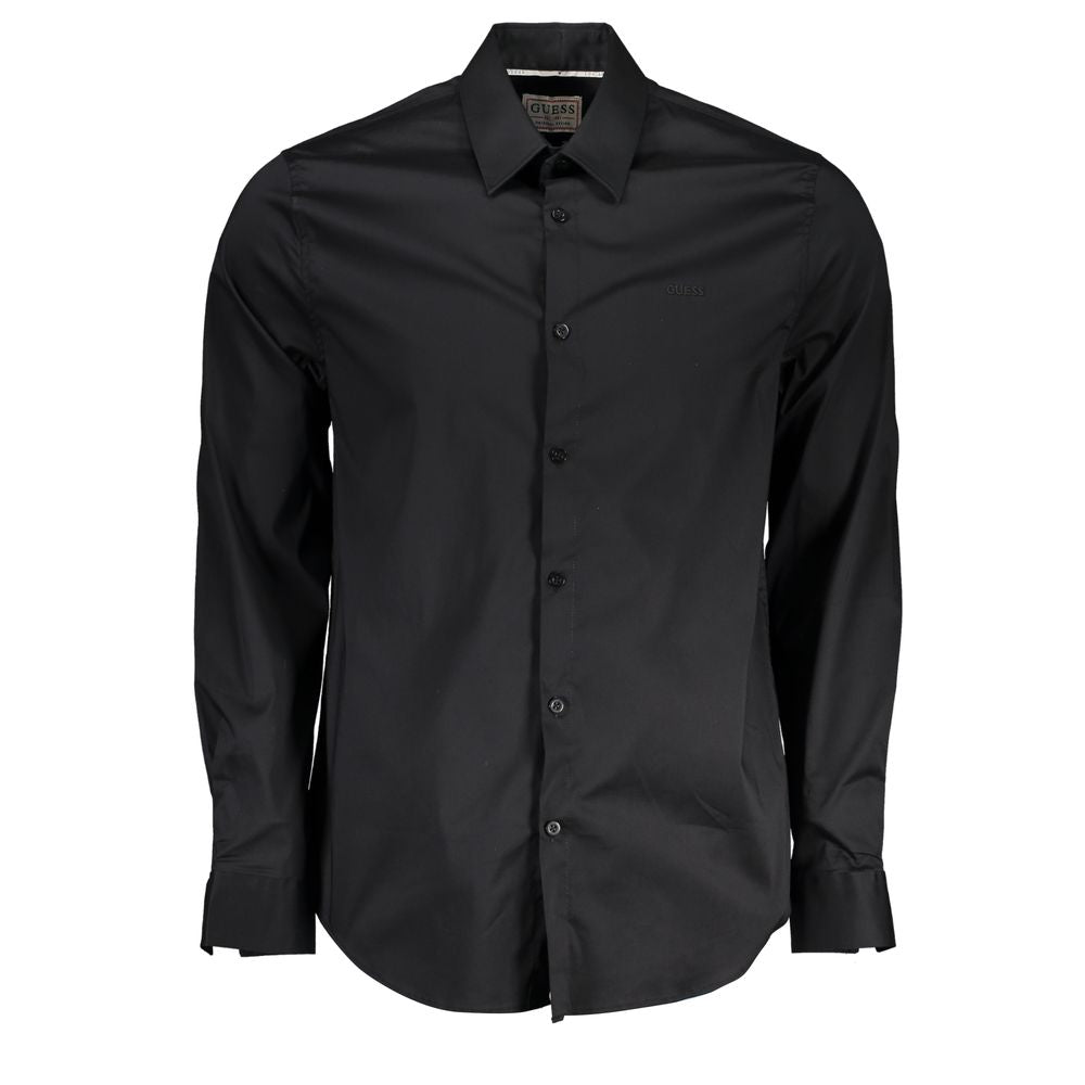 Camisa negra de algodón