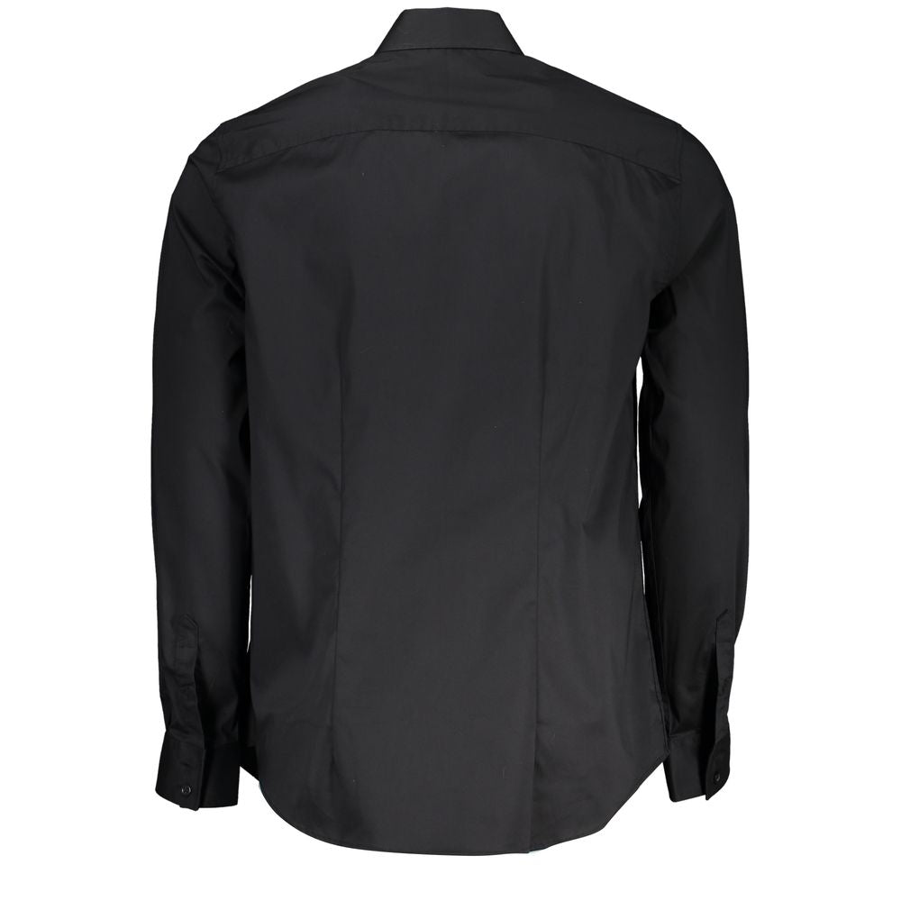 Camisa negra de algodón