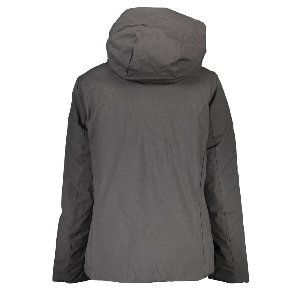 Black Polyester Jackets & Coat
