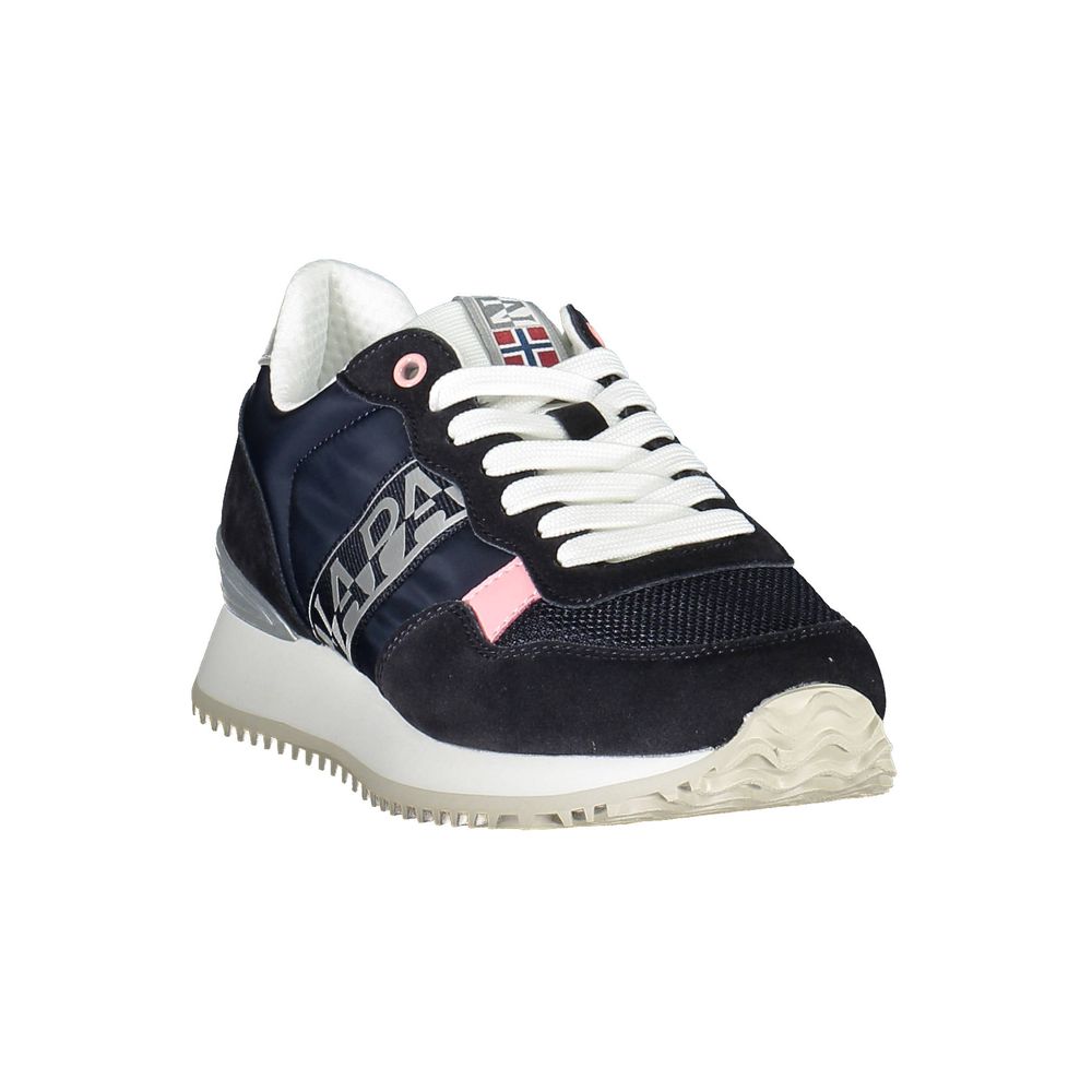 Blue Polyester Sneaker