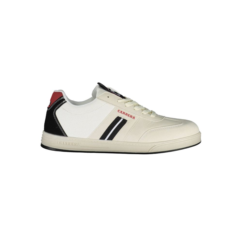 White Polyester Sneaker