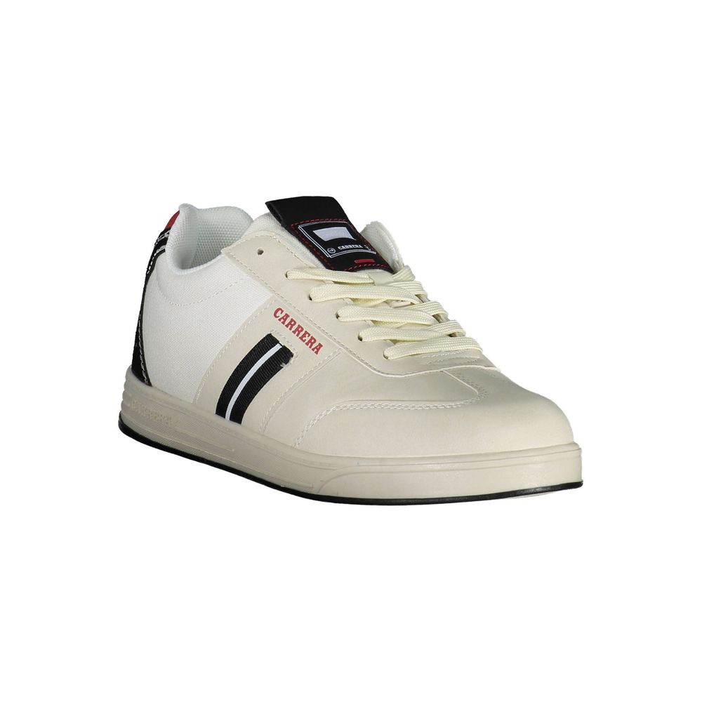 White Polyester Sneaker