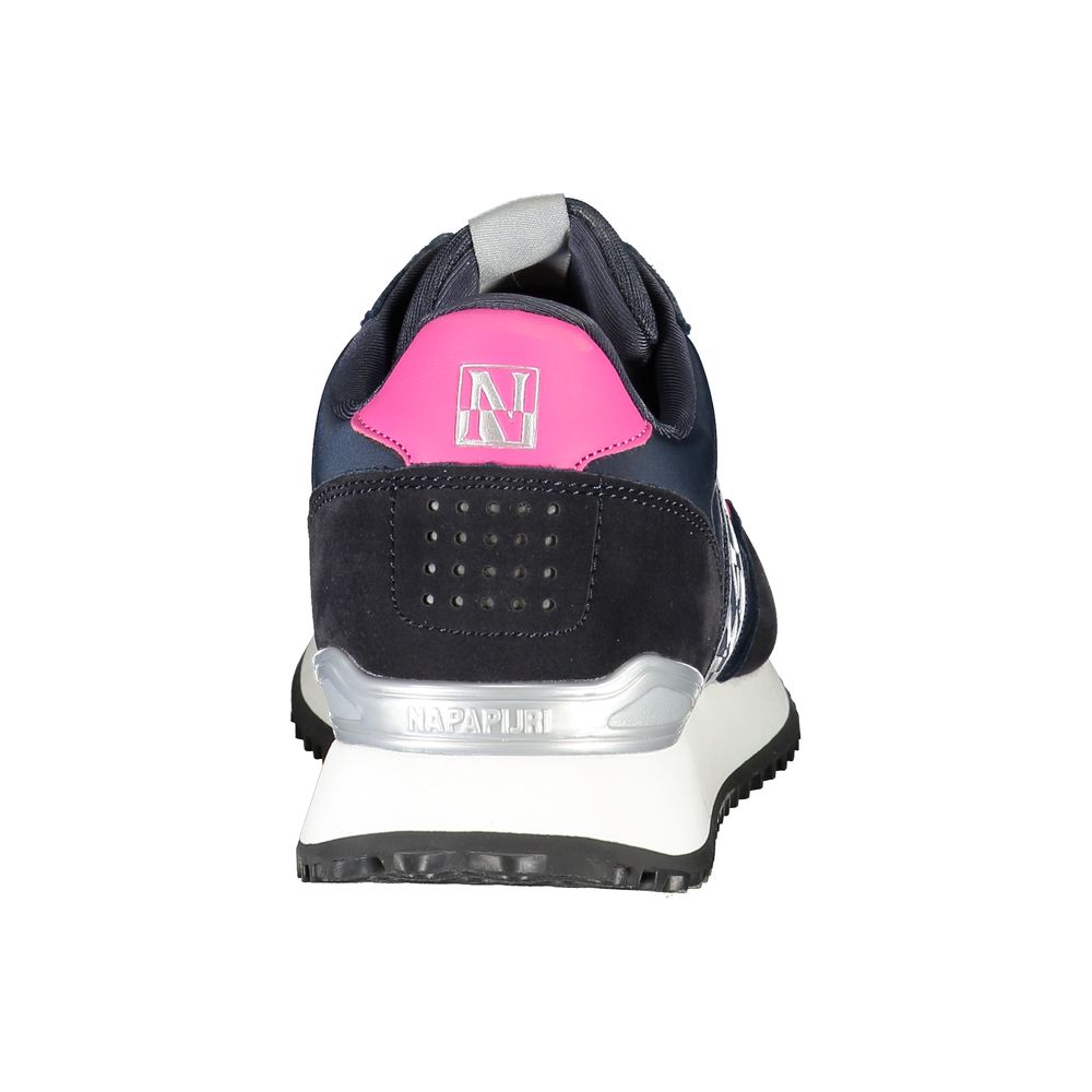 Blue Polyester Sneaker