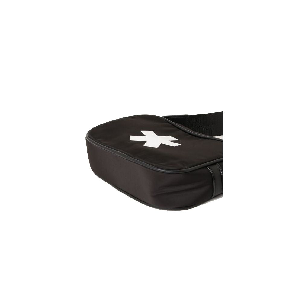 Black Polyester Crossbody Bag