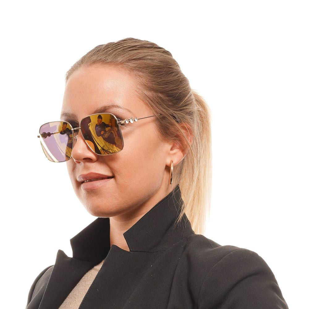 Gafas de sol doradas para mujer