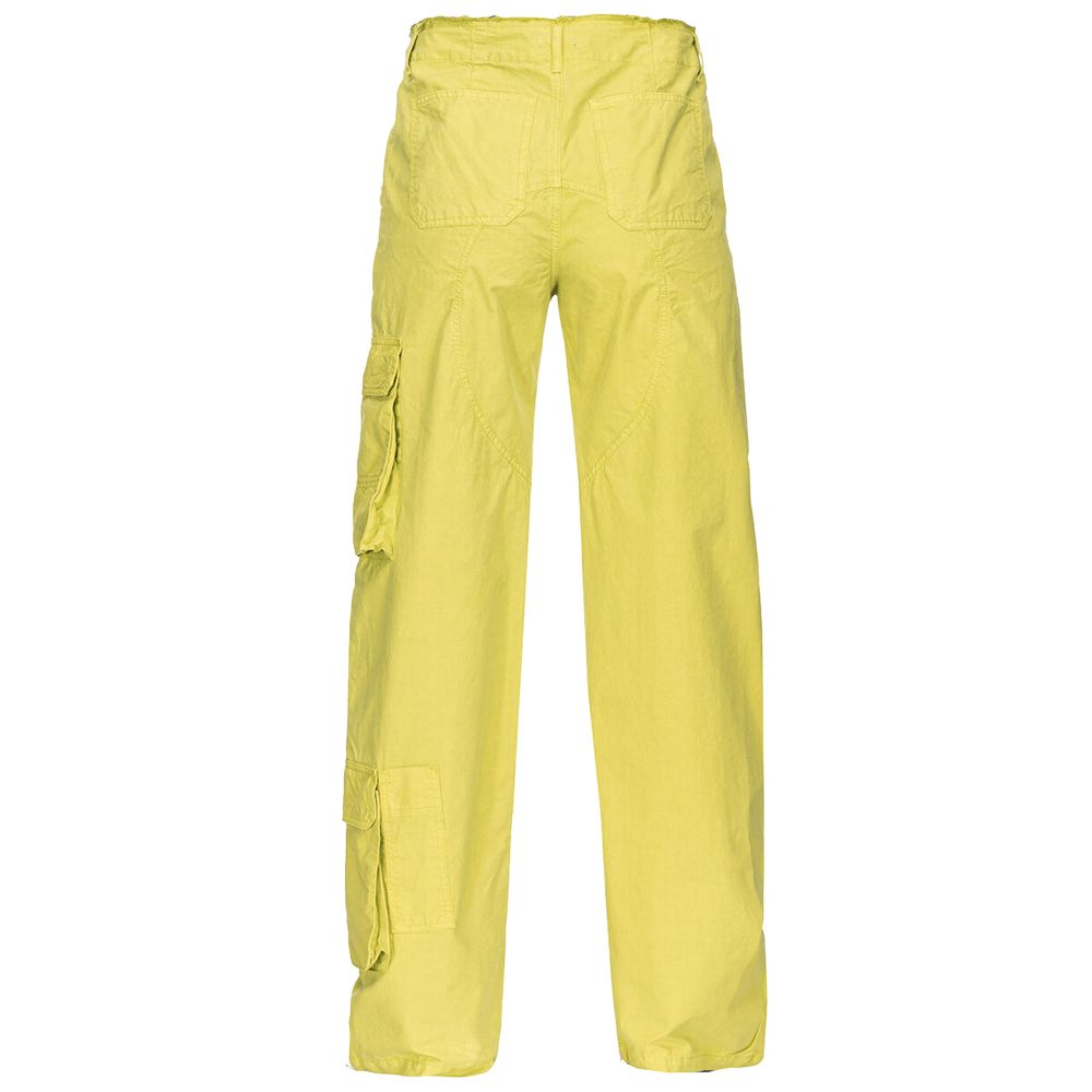 Green Cotton Jeans & Pant