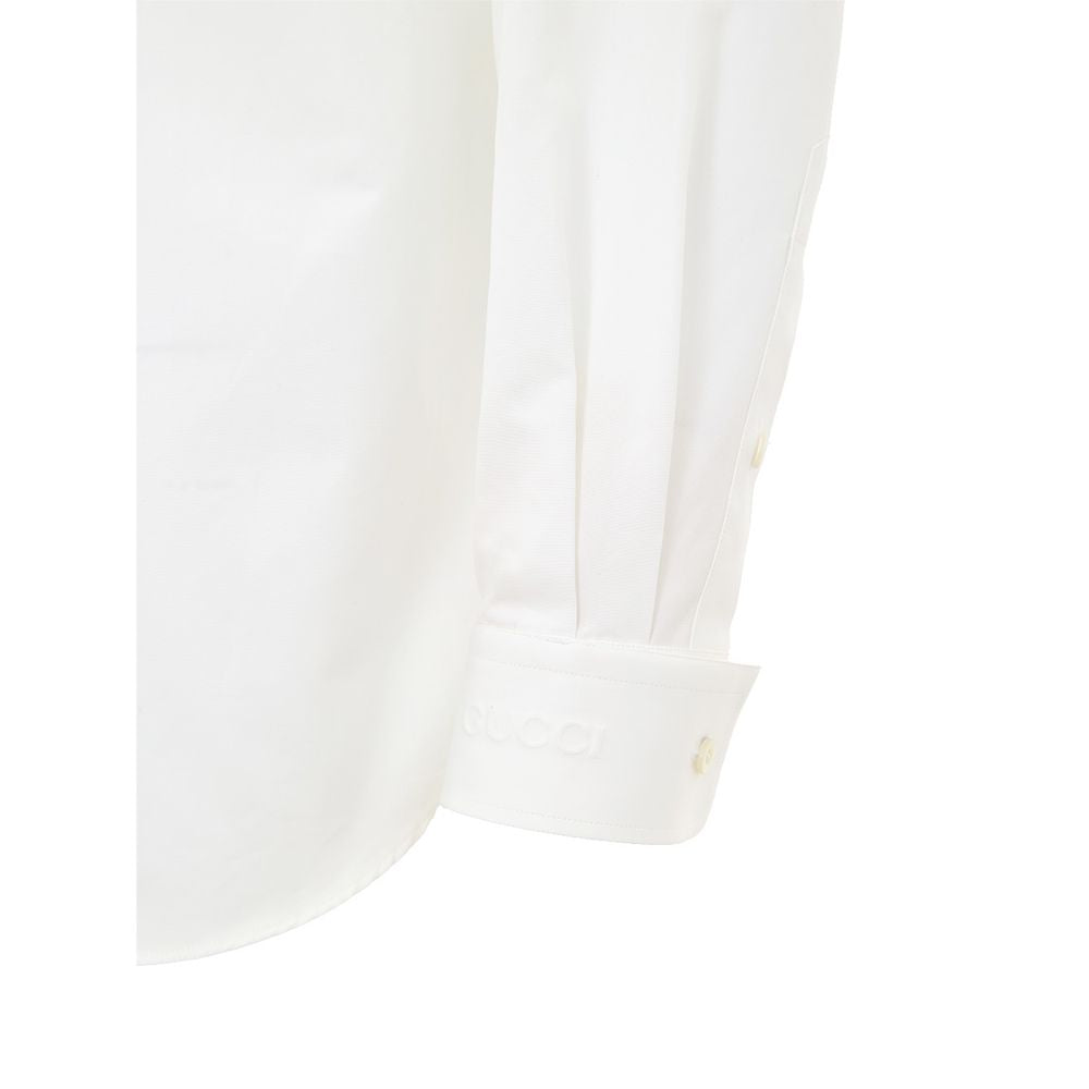 Camisa blanca de algodón
